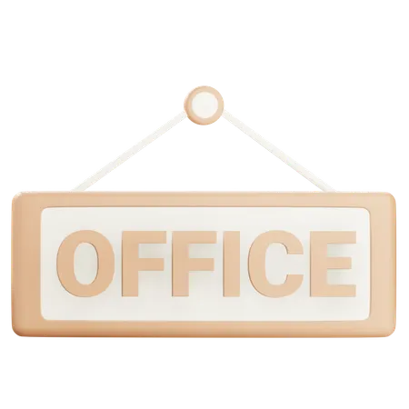 Signe de bureau  3D Icon