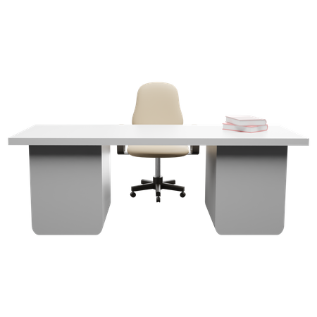 Table de bureau  3D Illustration