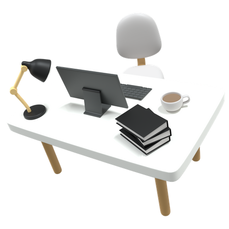Table de bureau  3D Icon