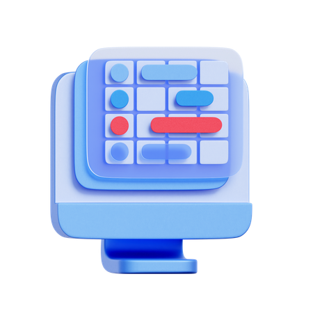 Organisateur de tâches de bureau  3D Icon
