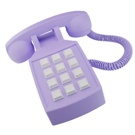 Téléphone de bureau - icône 3D  3D Icon