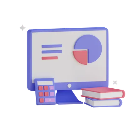 Bureau de travail  3D Icon