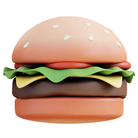 3 D Illustration Burger 3D Icon