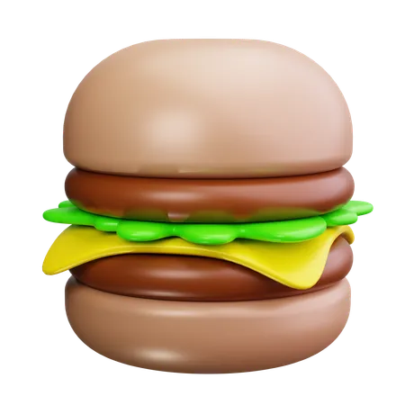 バーガー  3D Icon