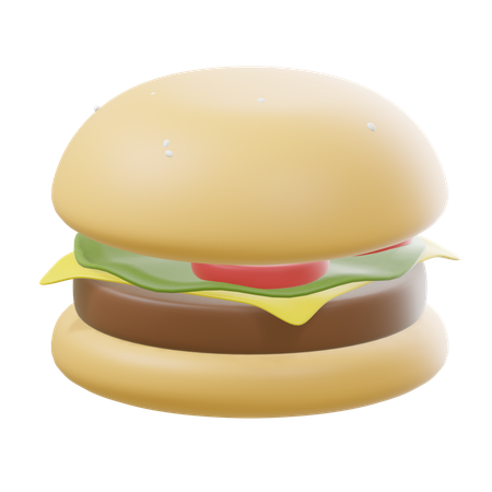 バーガー  3D Icon