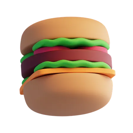 バーガー  3D Icon