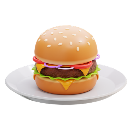 Burger  3D Icon