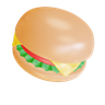 burger 3d icon