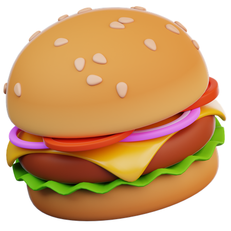 Burger  3D Icon