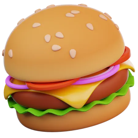 Burger  3D Icon