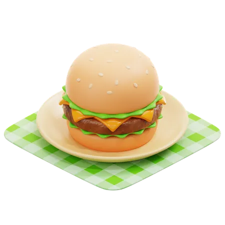 Burger  3D Icon