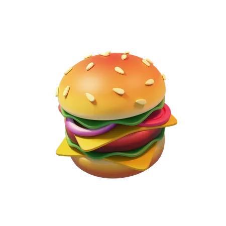 Burger  3D Icon