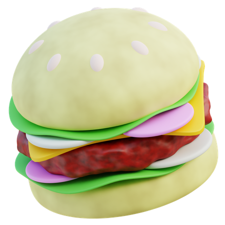 Burger  3D Icon