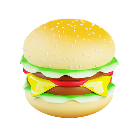 Burger  3D Icon