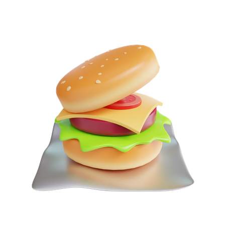 Burger  3D Icon