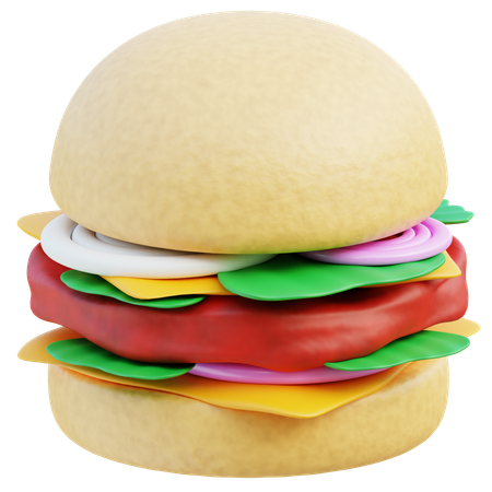 Burger  3D Icon