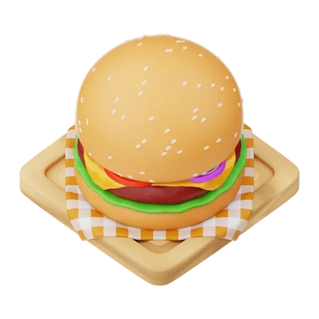 Burger  3D Icon