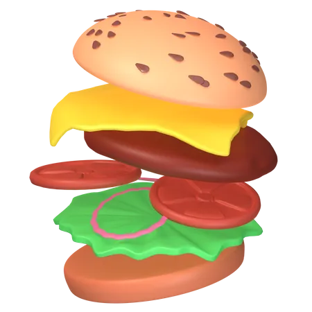 Burger  3D Icon