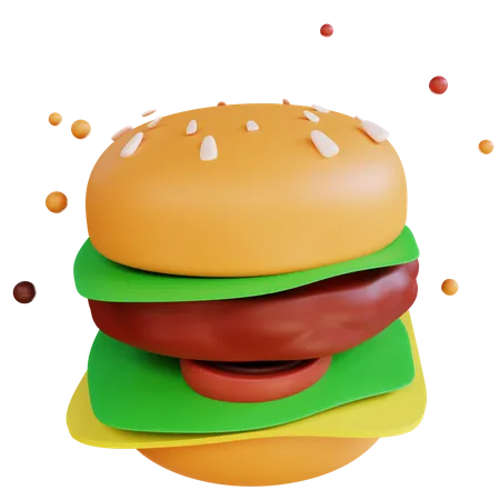 Burger  3D Icon