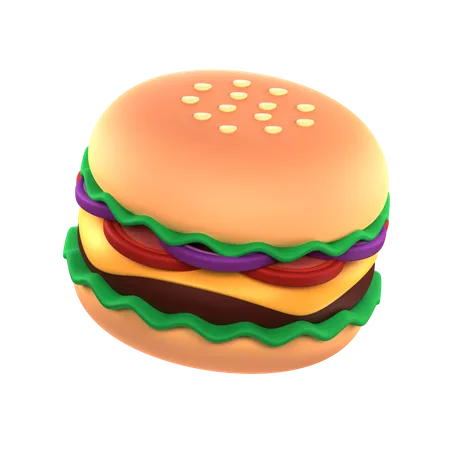 Burger  3D Icon