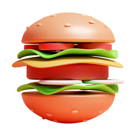 Burger  3D Icon