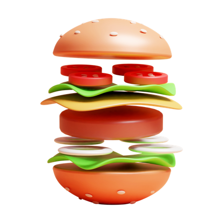 Burger  3D Icon