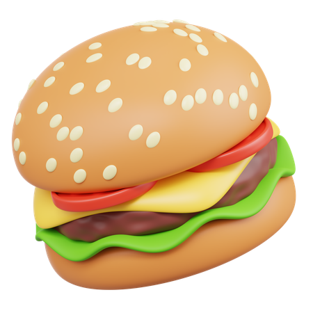 Burger 3D Icon