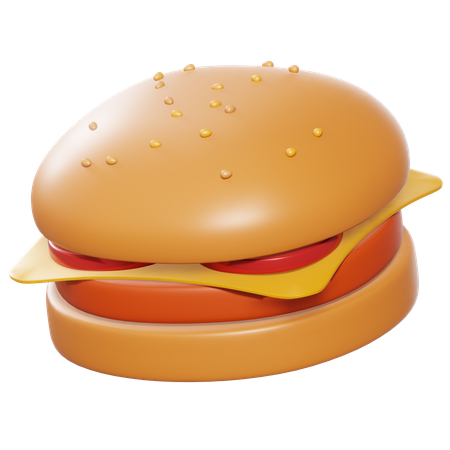 Burger  3D Illustration