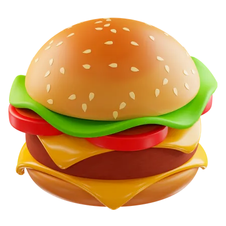 Burger  3D Illustration