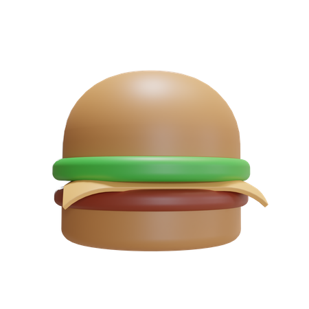 Burger  3D Illustration