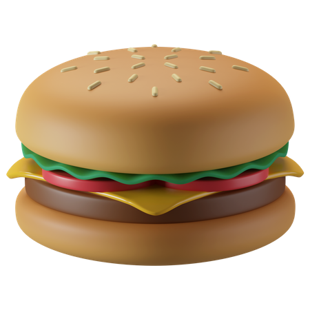 Burger  3D Illustration