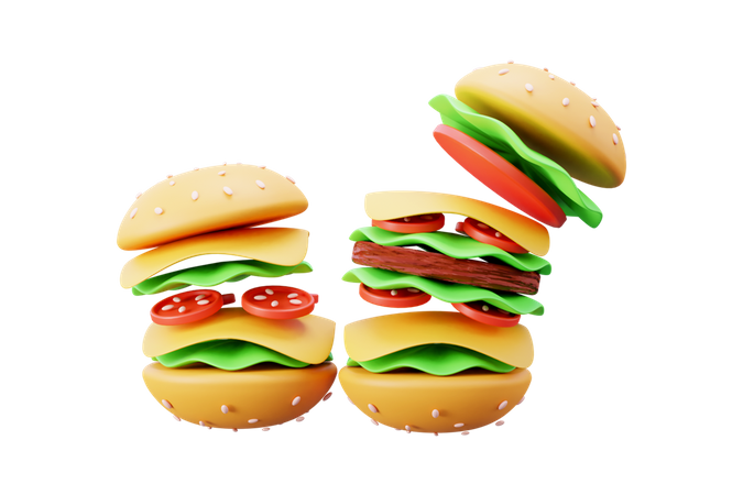 Burger  3D Icon