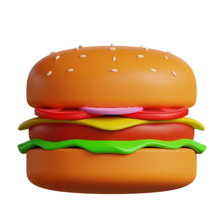 Burger 3 D Illustration 3D Icon