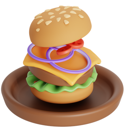 Assemblage de hamburgers  3D Icon