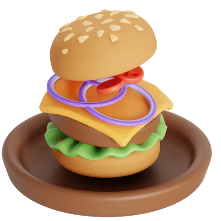 Assemblage de hamburgers  3D Icon