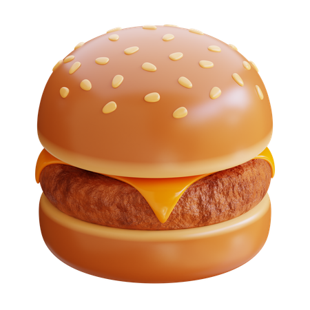 Burger au fromage et au boeuf  3D Icon