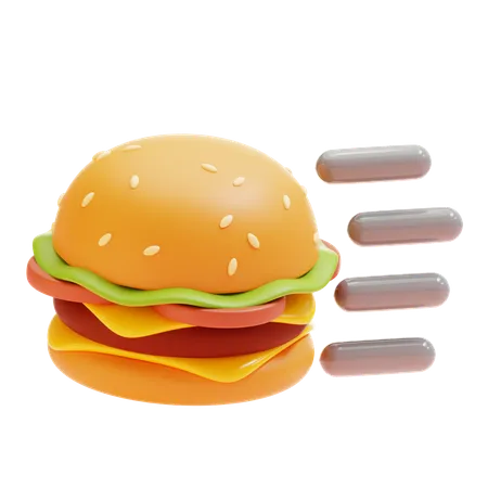 BURGER DELIVERY  3D Icon