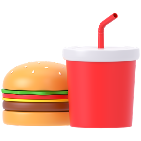 ハンバーガー配達  3D Icon