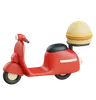 Burger Delivery By Scooter