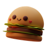 3d food emoji logo