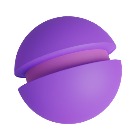 Burger-Form  3D Illustration