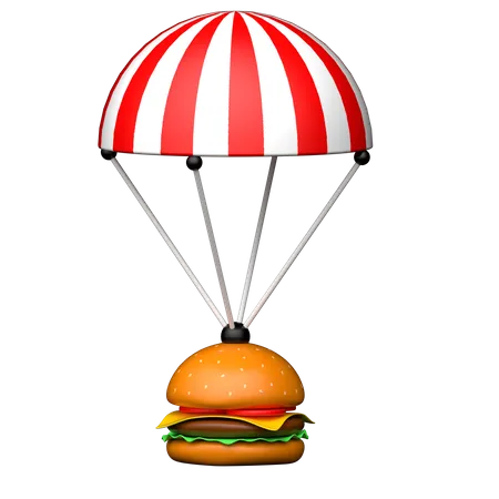 Burger-Lieferung  3D Icon