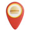 Burger location pin