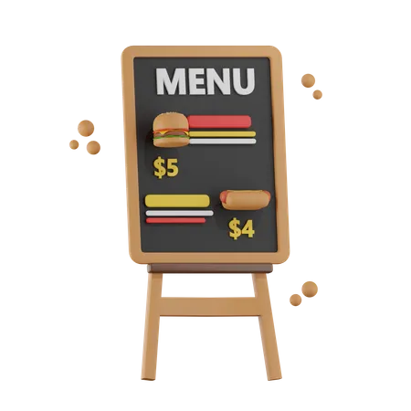 Burger Menu  3D Icon