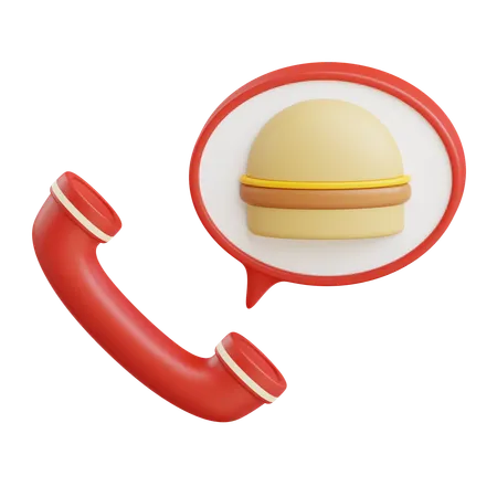 Burger Order Food  3D Icon