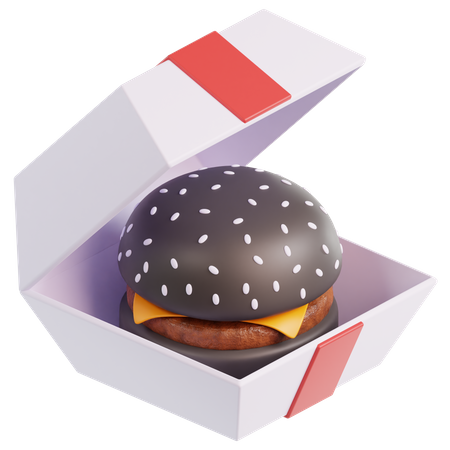 Burger Package  3D Icon