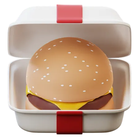 Burger Package  3D Icon