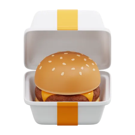 Burger package  3D Icon