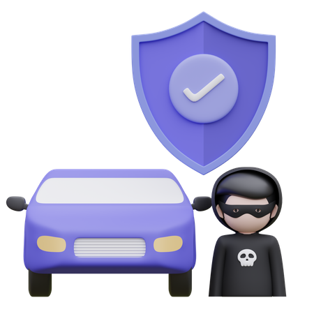 Burglary Insurance  3D Icon