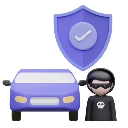 Burglary Insurance 3 D Icon 3D Icon